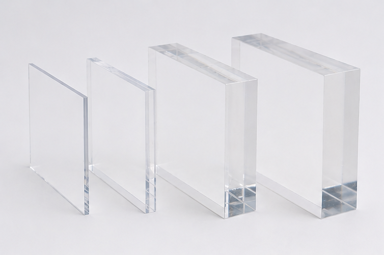 Clear acrylic sheet sample